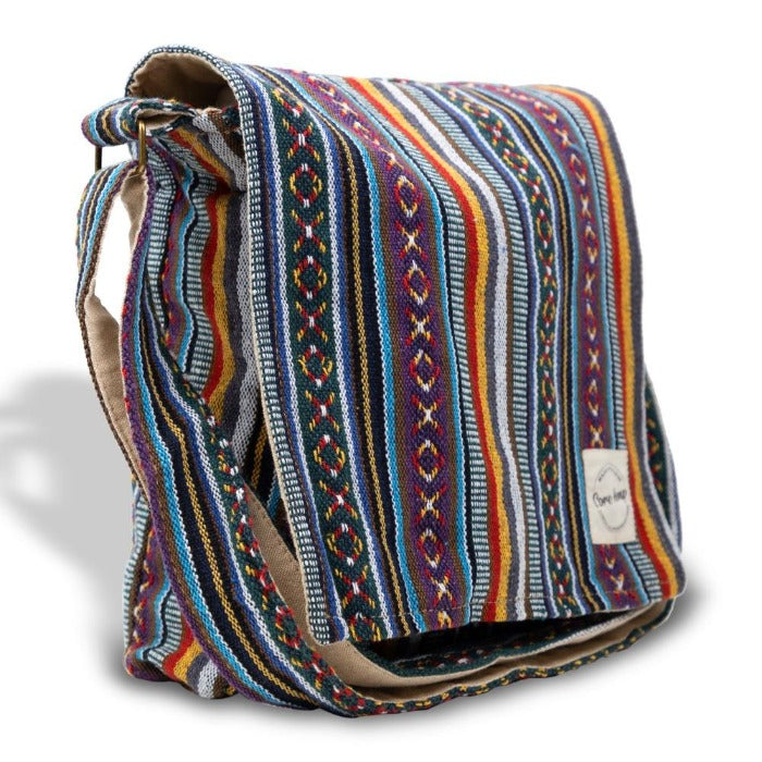 Core Hemp Crossbody Messenger Bag - ॐ Boho