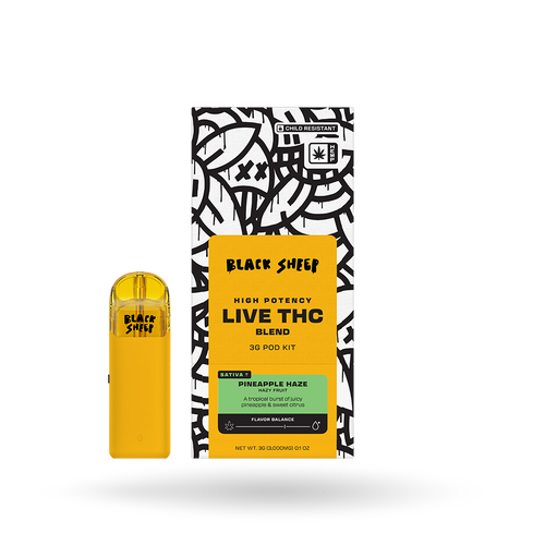 Live THC Blend Pod Starter Kit: Pineapple Haze 3g