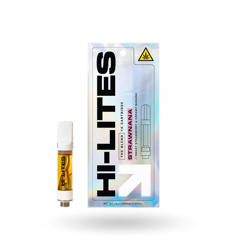 THC Blend Vape Cartridge: Strawnana 1g