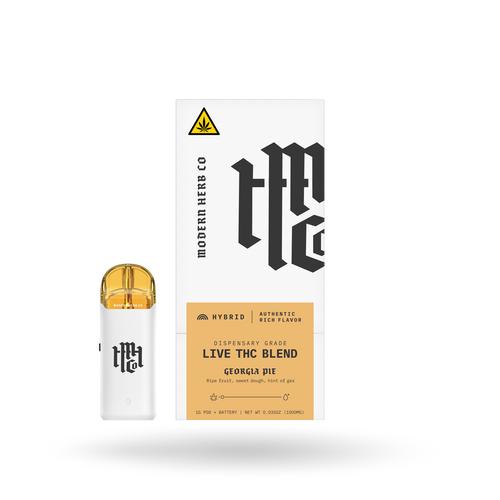 Live THC Pod Starter Kit: Georgia Pie (Hybrid), 1g