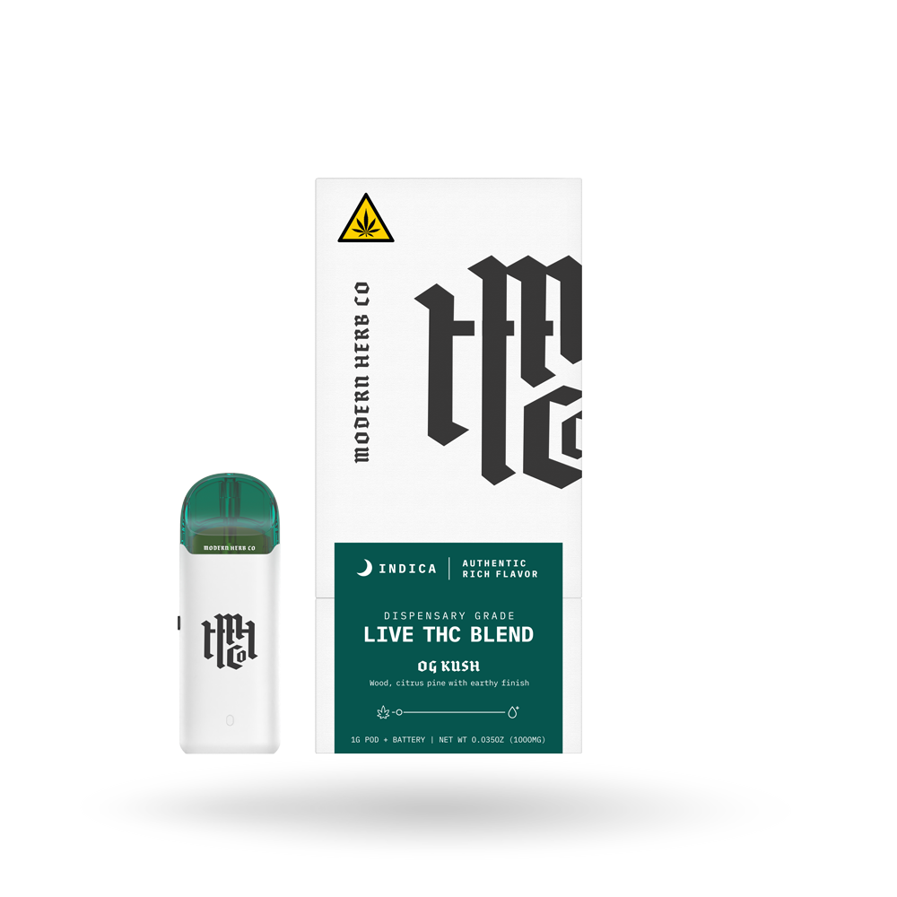 Live THC Pod Starter Kit: OG Kush (Indica), 1g