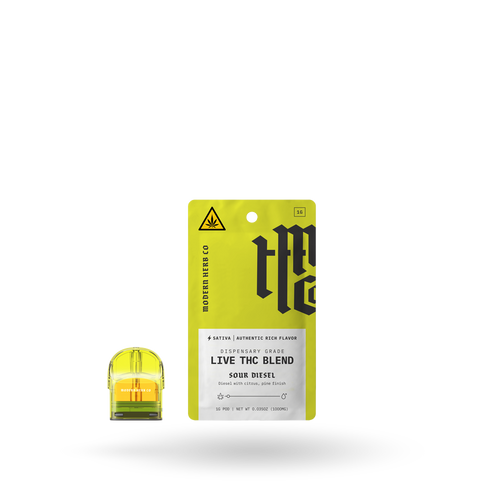Live THC Pod Refill: Sour Diesel (Sativa), 1g