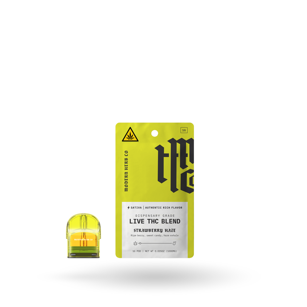 Live THC Pod Refill: Strawberry Haze (Sativa), 1g
