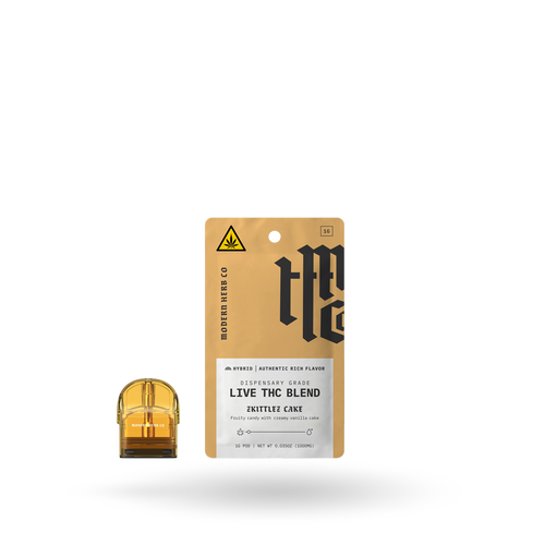 Live THC Pod Refill: Zkittlez Cake (Hybrid), 1g