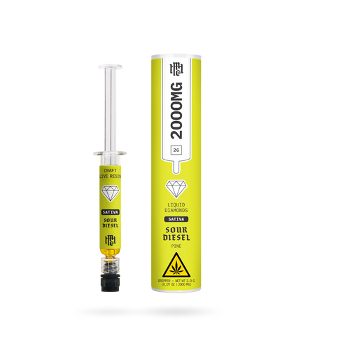 THCa Dripper Live Resin Liquid Diamonds: Sour Diesel (Sativa) 2g