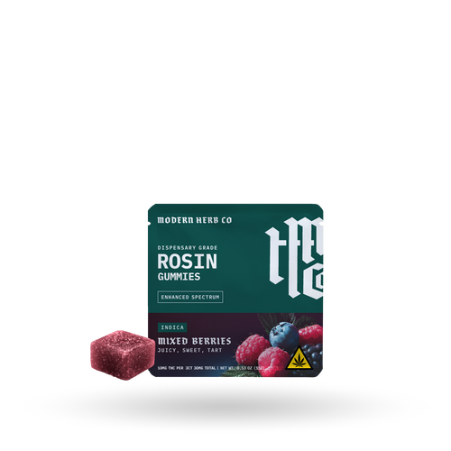 Live Rosin Gummies: Mixed Berries (Indica), 3ct