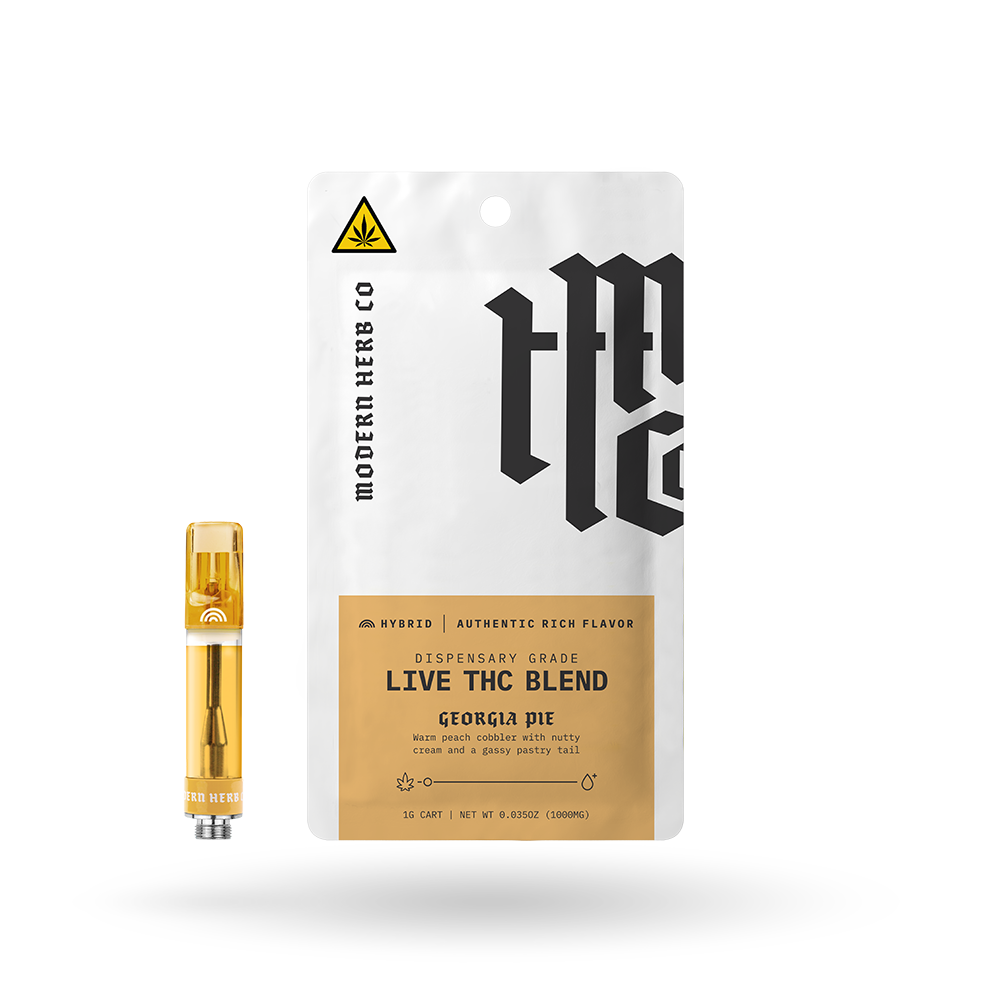 Live THC Vape Cartridge: Georgia Pie (Hybrid) 1g