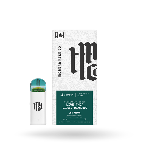 THCa Pod Kit Live Resin Liquid Diamonds: Lemon OG (Indica) - 1g
