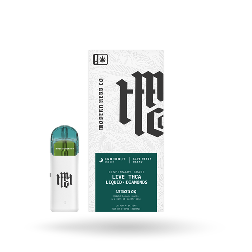 THCa Pod Kit Live Resin Liquid Diamonds: Lemon OG (Indica) - 2g