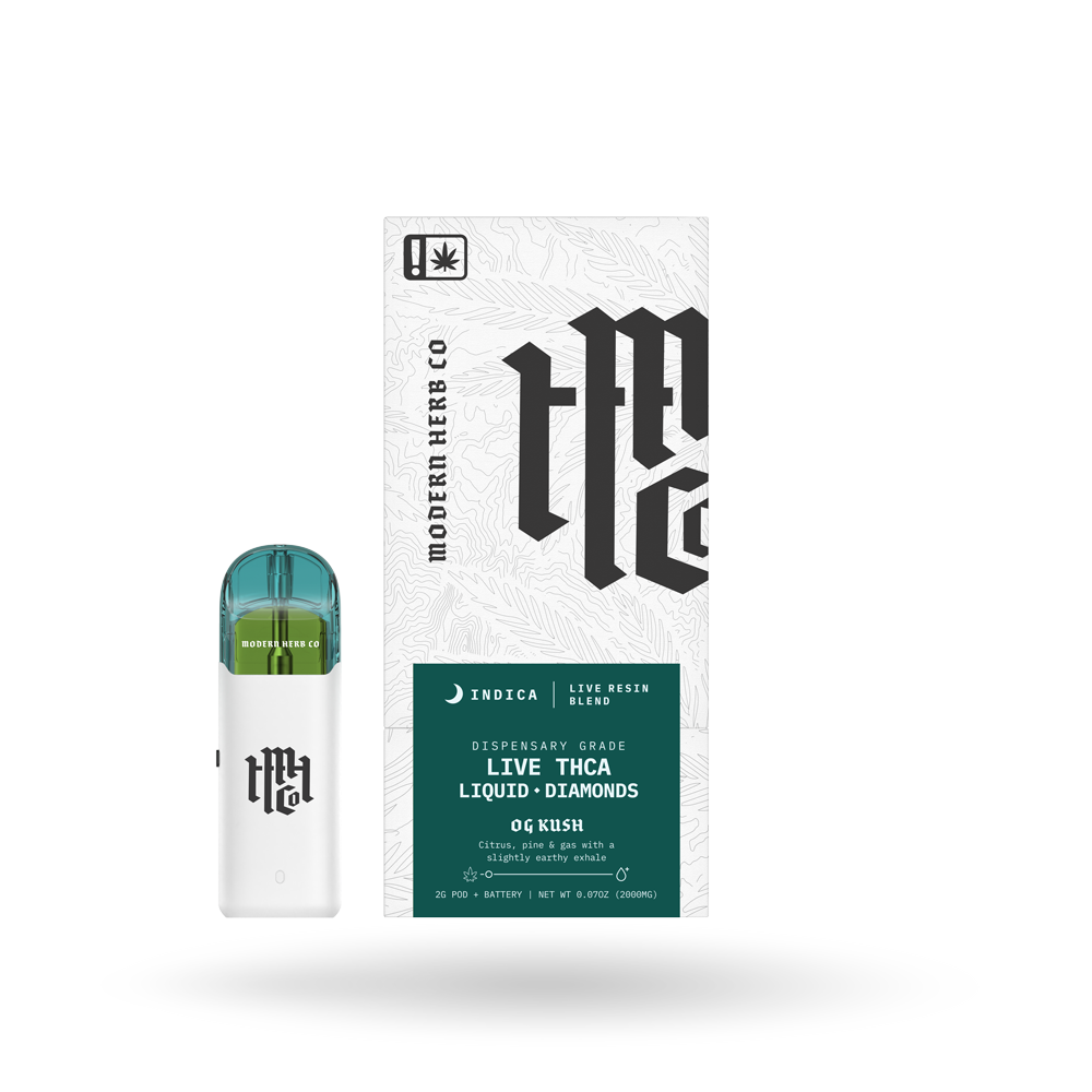 THCa Pod Kit Live Resin Liquid Diamonds: OG Kush (Indica) - 2g