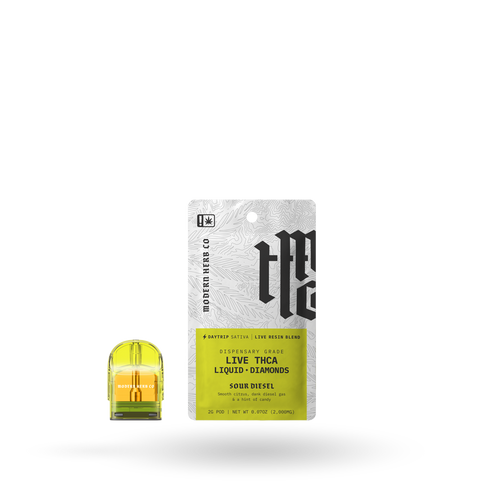 THCa Pod Refill Live Resin Liquid Diamonds: Sour Diesel (Sativa) - 2g