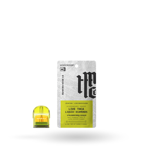 THCa Pod Refill Live Resin Liquid Diamonds: Strawberry Cough (Sativa) - 1g