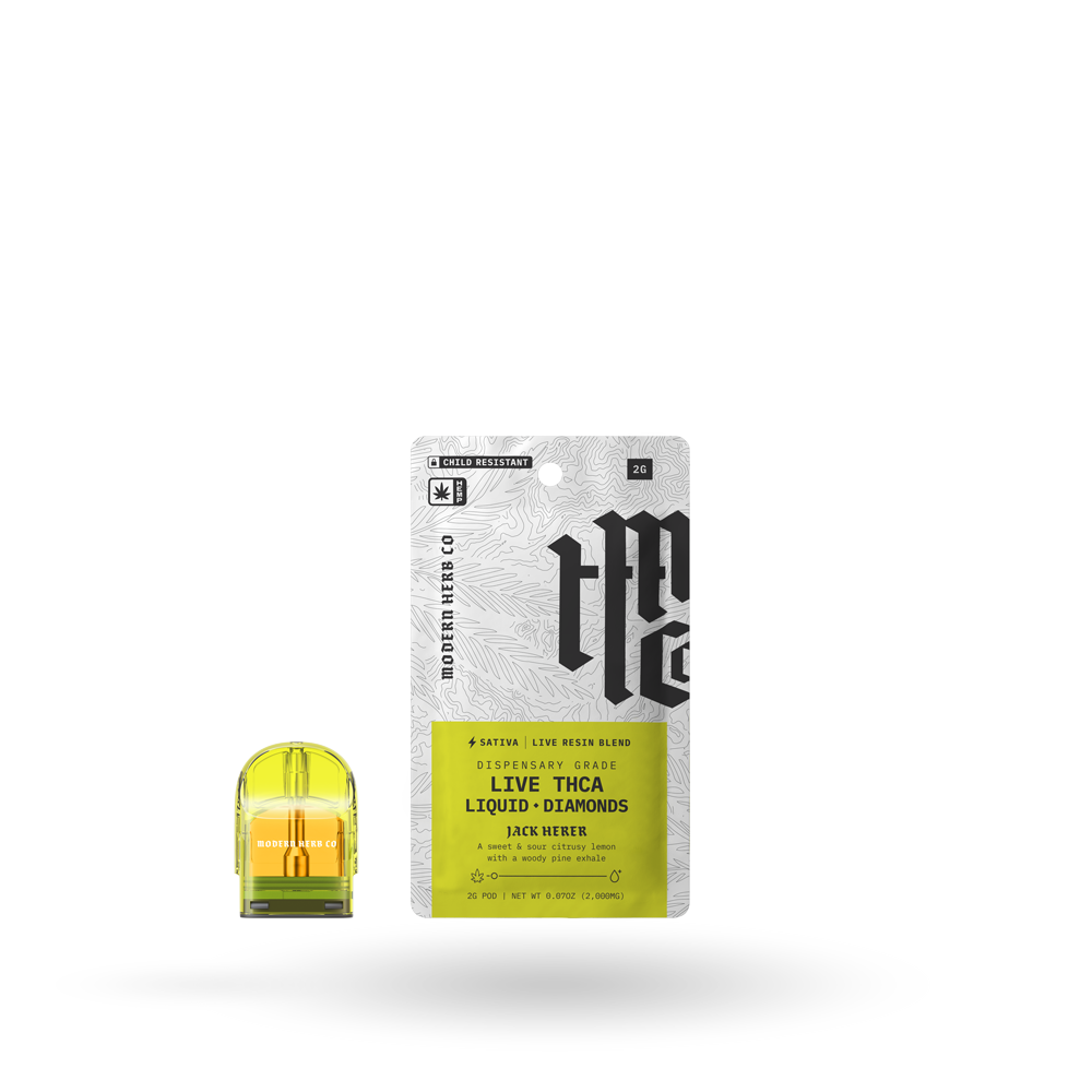THCa Pod Refill Live Resin Liquid Diamonds: Jack Herer (Sativa) - 2g