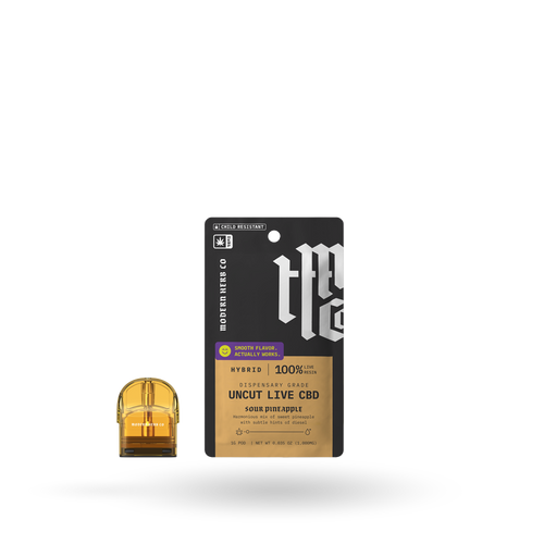 Live CBD Uncut Pod Refill: Sour Pineapple (Hybrid) 1g