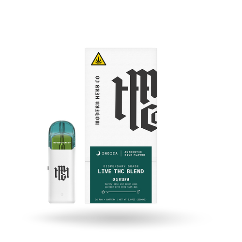 Live THC Pod Starter Kit: OG Kush (Indica) 2g