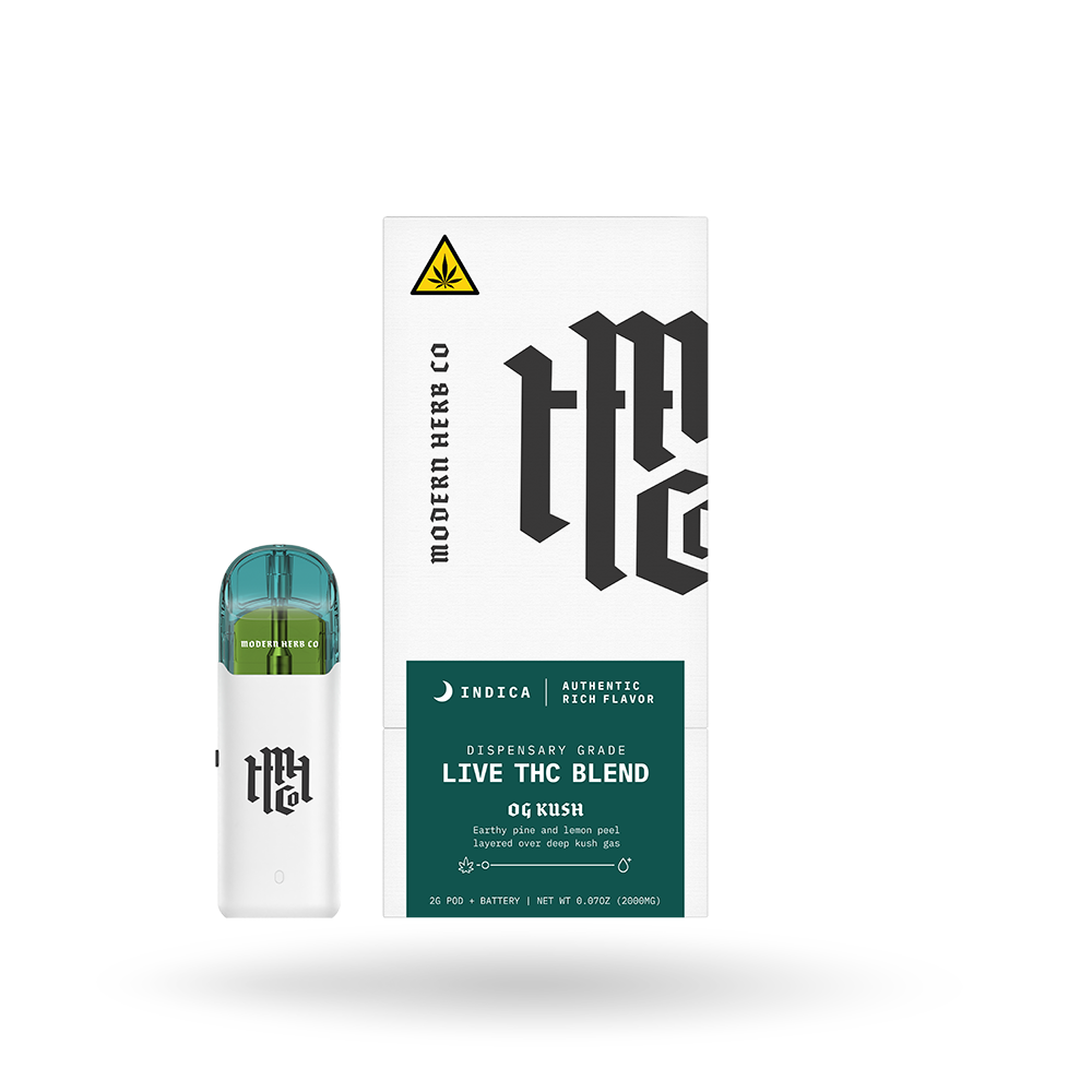 Live THC Pod Starter Kit: OG Kush (Indica) 2g