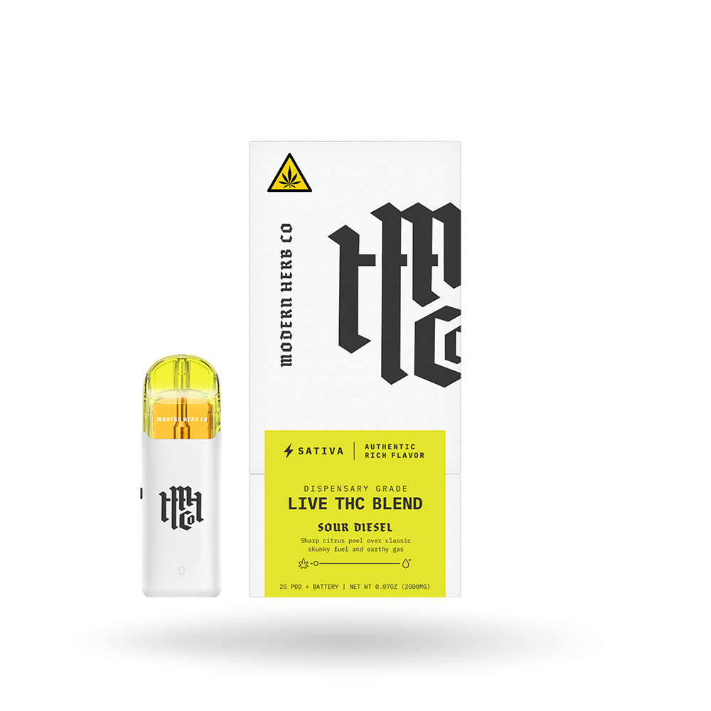 Live THC Pod Starter Kit: Sour Diesel (Sativa) 2g