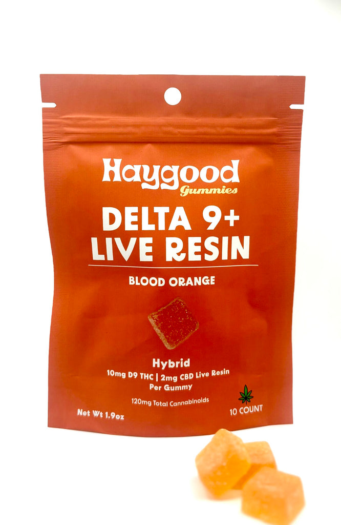 D9 THC Live Resin Gummies - Hybrid - Blood Orange