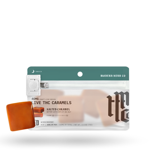 Live Resin Delta 9 Caramels Knockout (Organic) 4ct