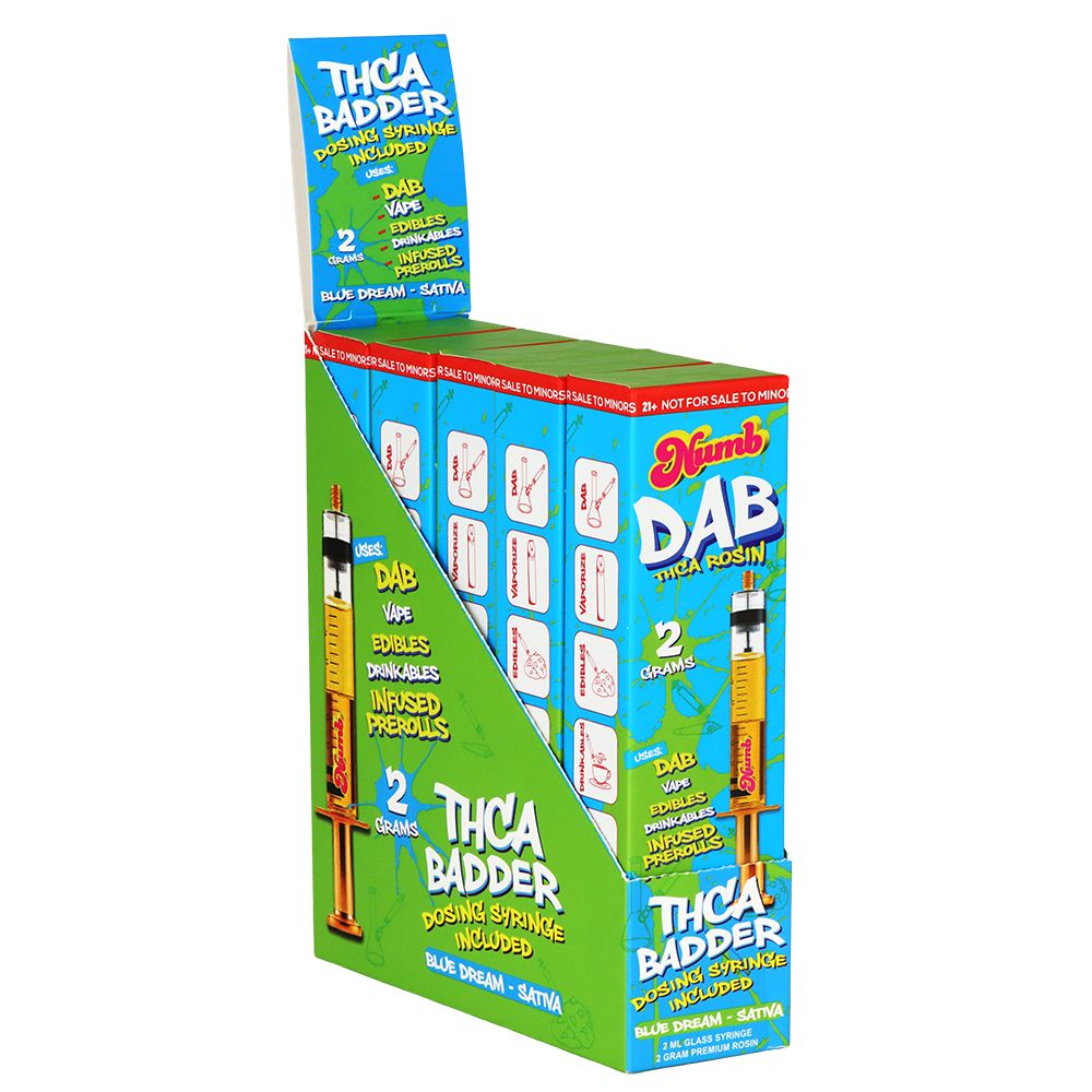Numb THCA Live Rosin Badder Glass Syringe | 2g | 5ct Display