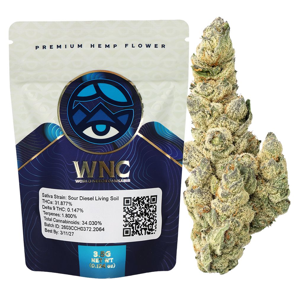 WNC High THCA Indoor Living Soil Flower | 3.5g