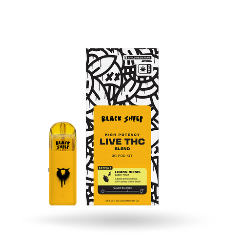 Live THC Blend Pod Starter Kit: Lemon Diesel 3g