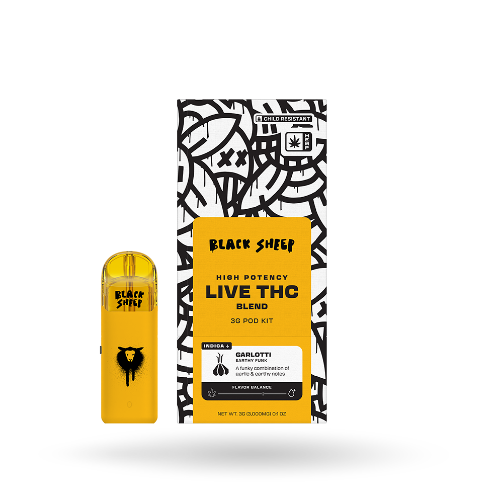Live THC Blend Pod Starter Kit: Garlotti 3g
