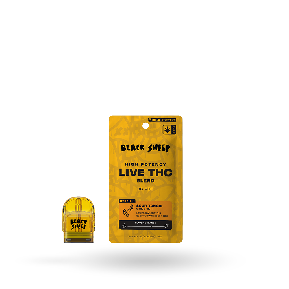 Live THC Blend Pod Refill: Sour Tangie 3g