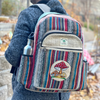 Large Embroidered Hemp Backpack