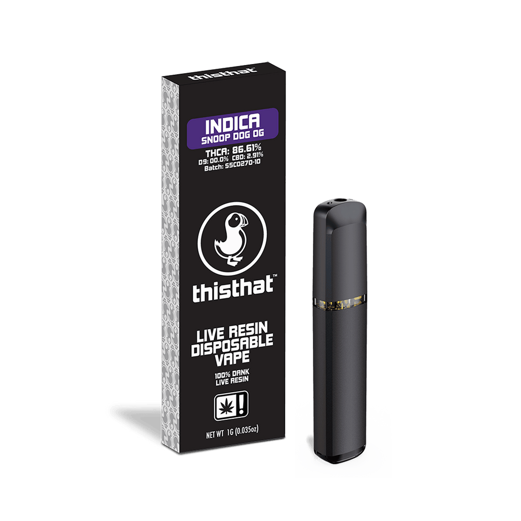 THCA Live Resin Disposable - 1G