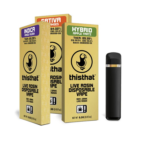 THCA Live Rosin Disposable - 0.5G