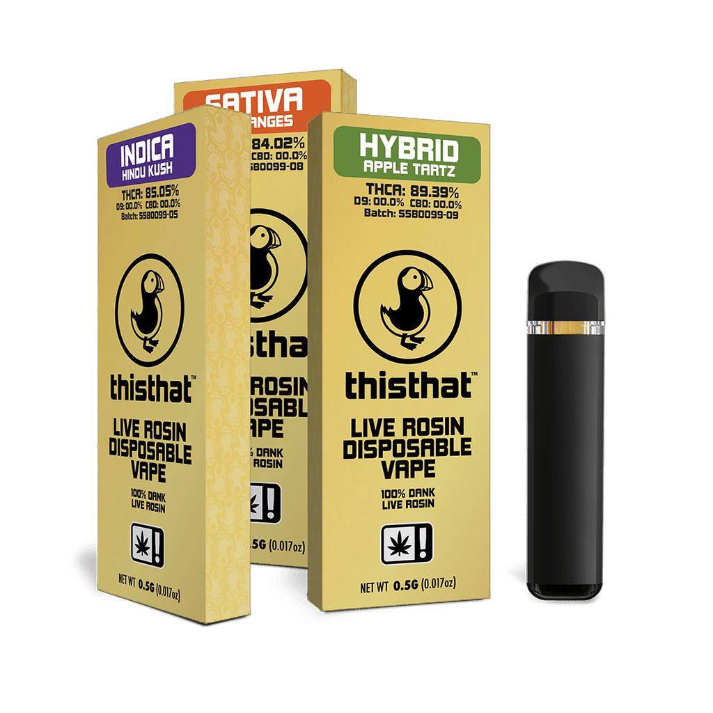 THCA Live Rosin Disposable - 0.5G