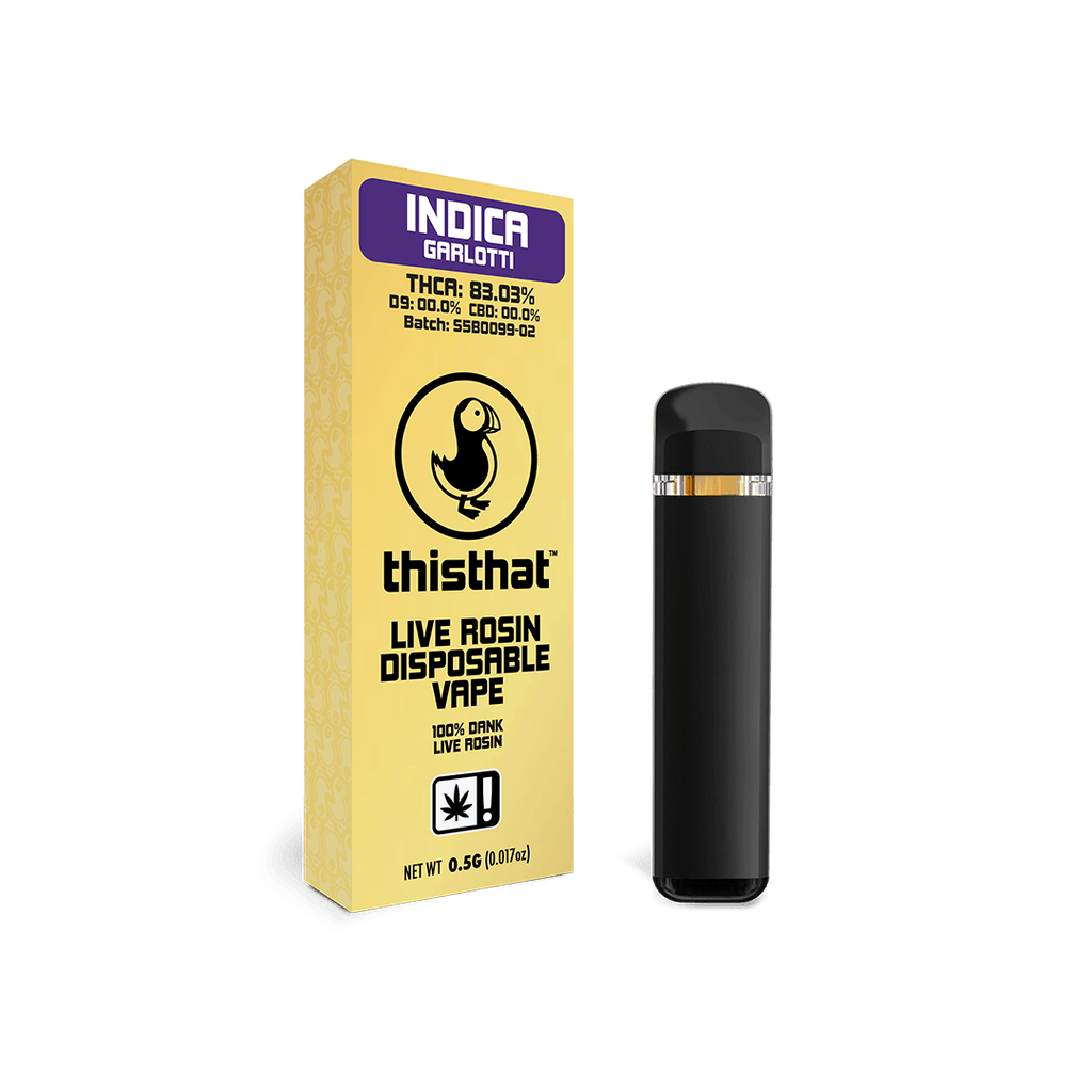 THCA Live Rosin Disposable - 0.5G