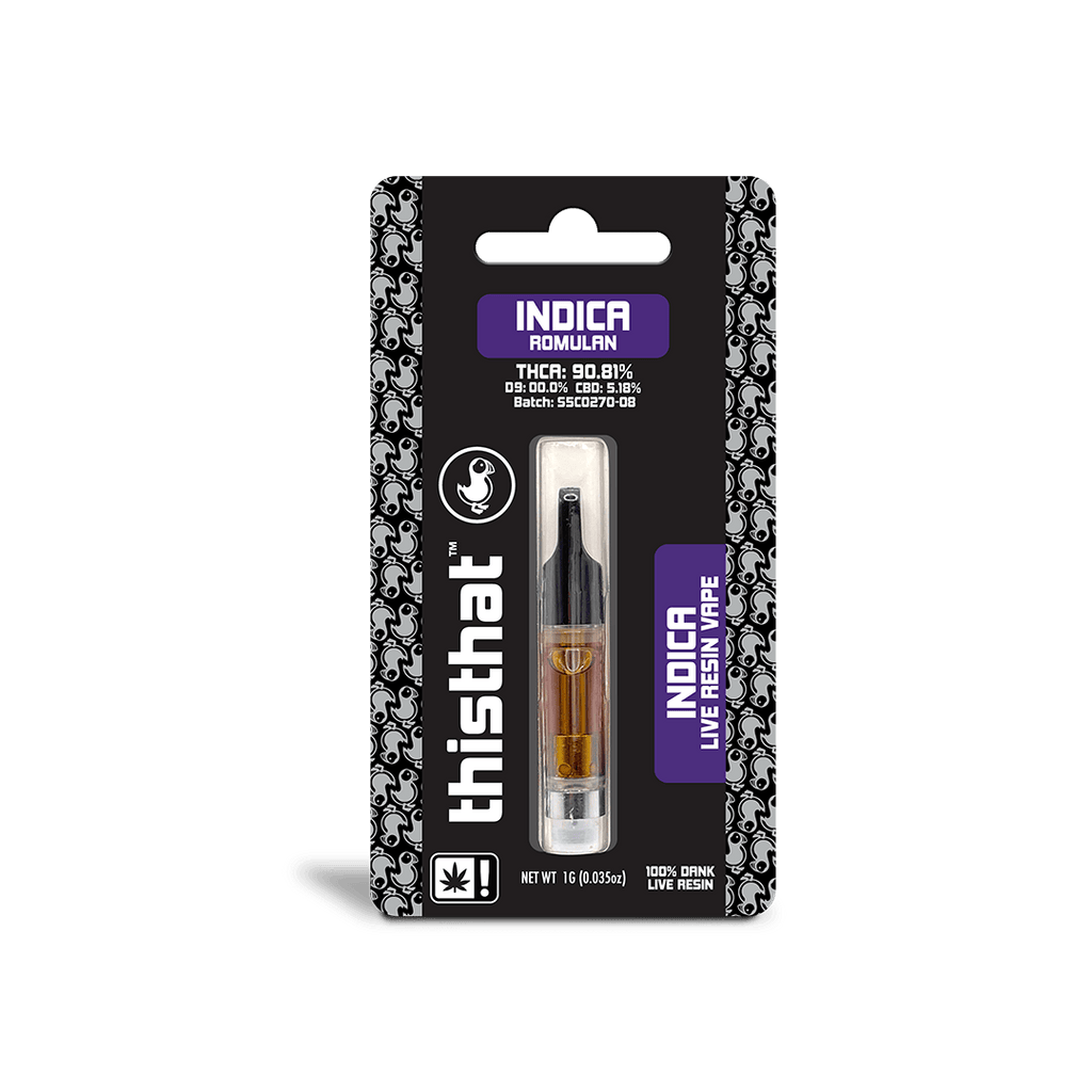 THCA Live Resin Cart  -  1G