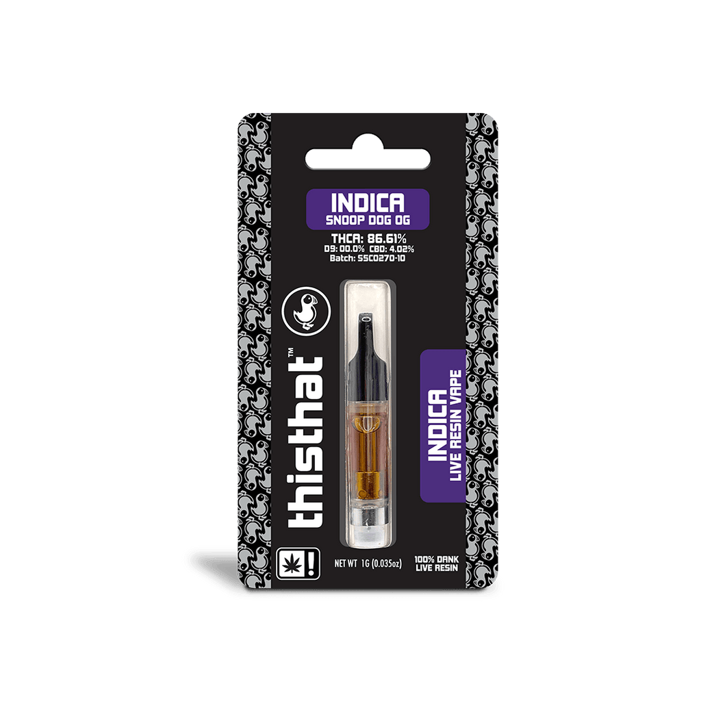 THCA Live Resin Cart  -  1G