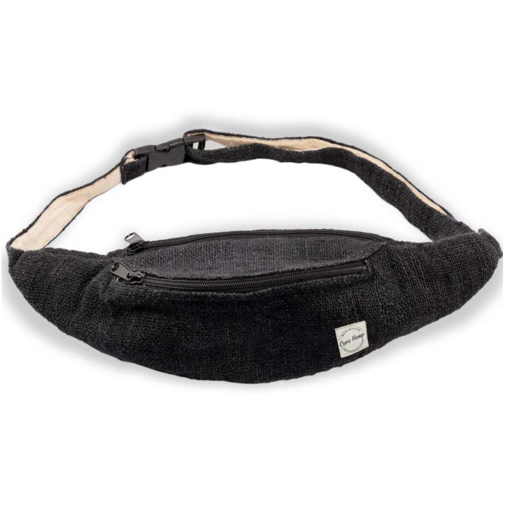 Core Hemp Fanny Pack - Black