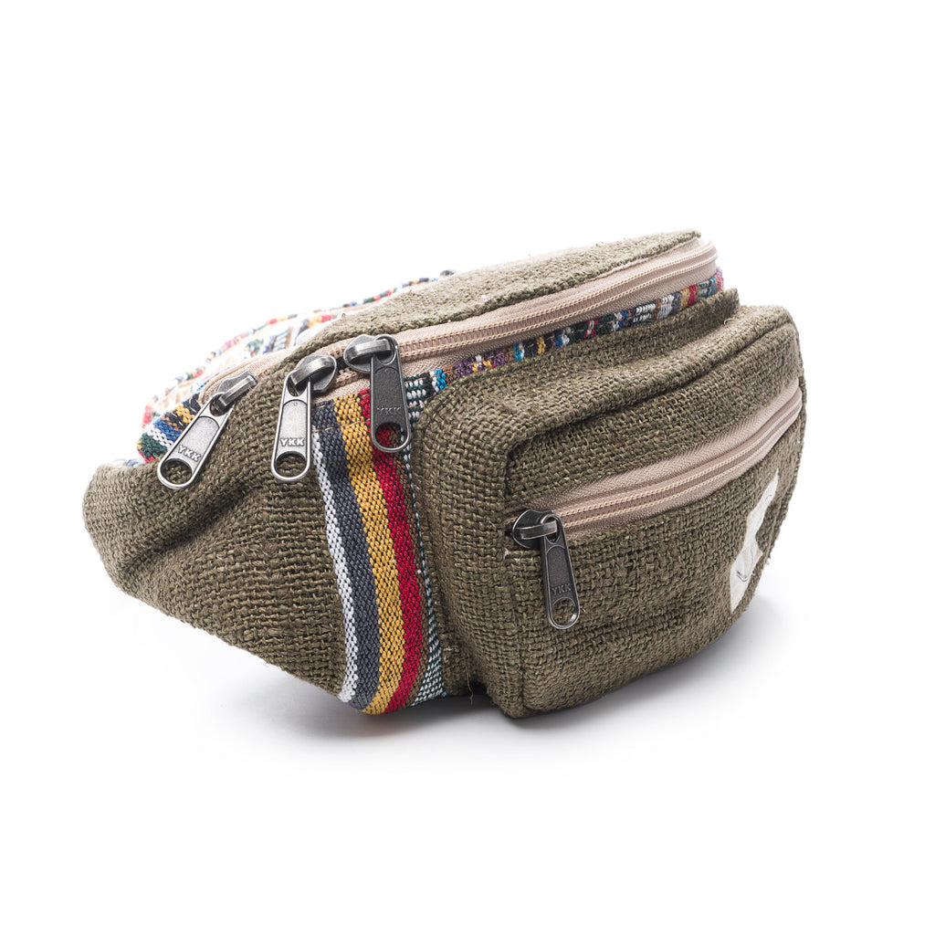 Hemp Money Belt, Eco-friendly Hippie Bag, Waist Belt for Men Women