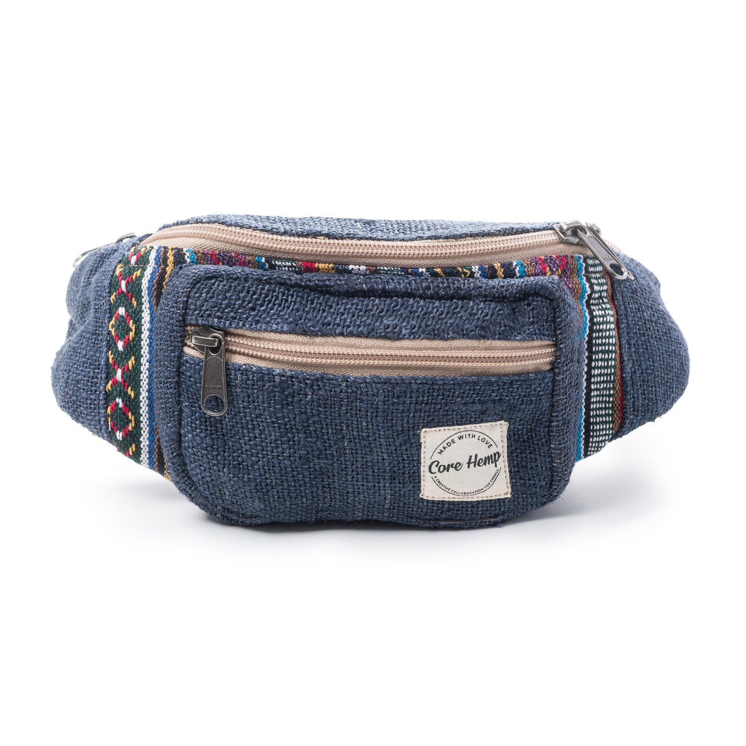 Hemp Money Belt, Eco-friendly Hippie Bag, Waist Belt for Men Women