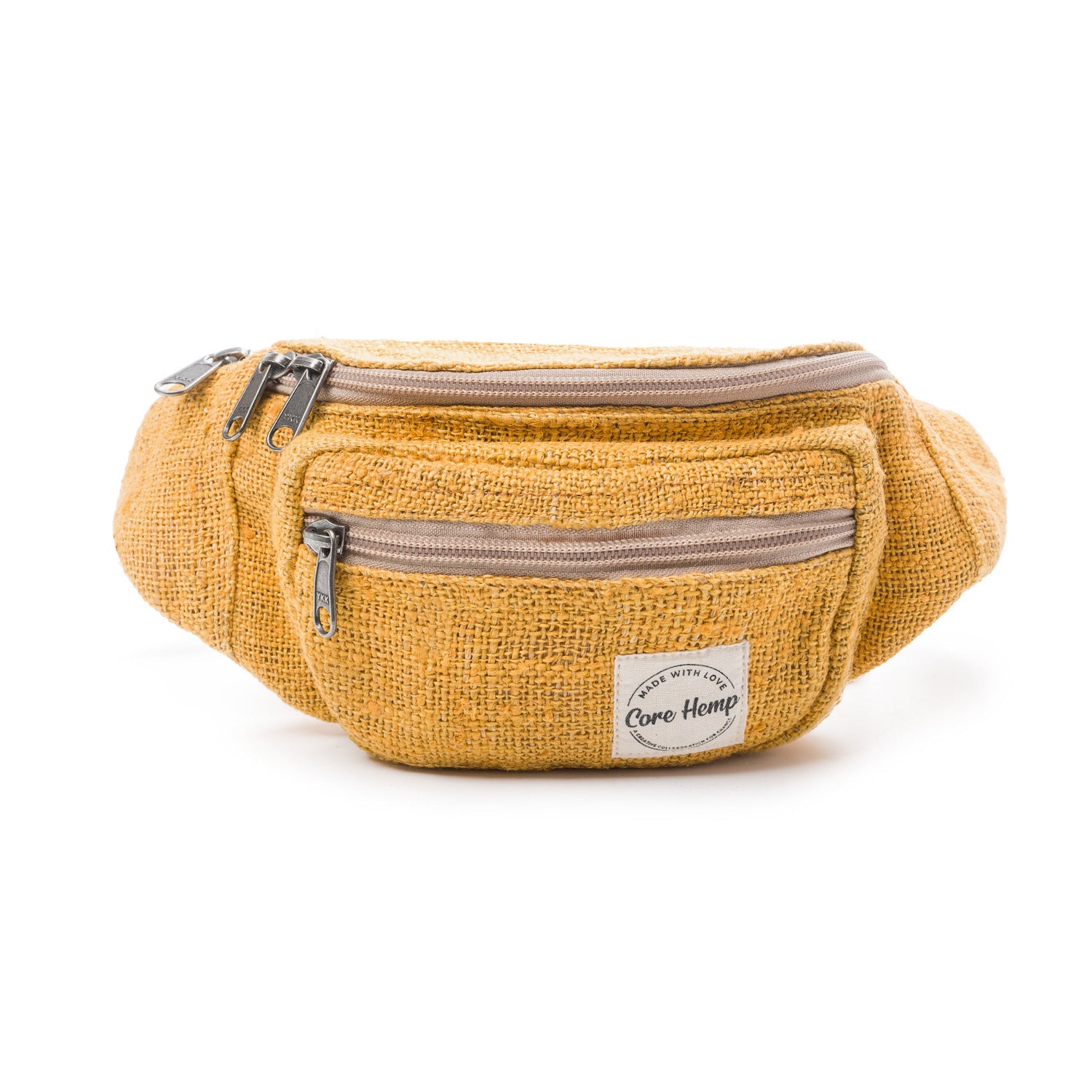 Core Hemp Made With Love Yellow Backpack Core Hemp Large Backpack - ॐ Boho main image 3
